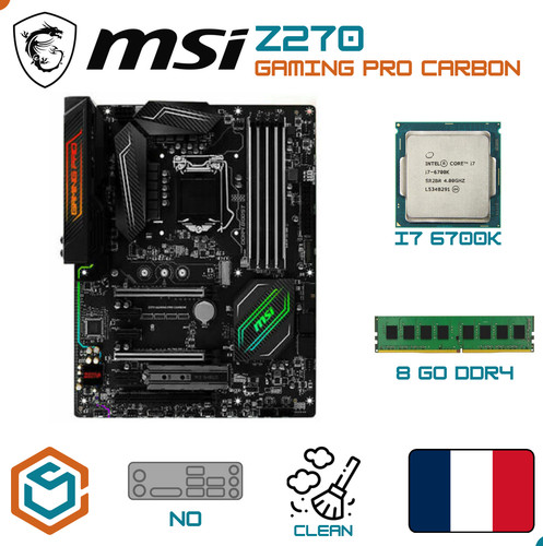 Kit carte mère - msi, z270
